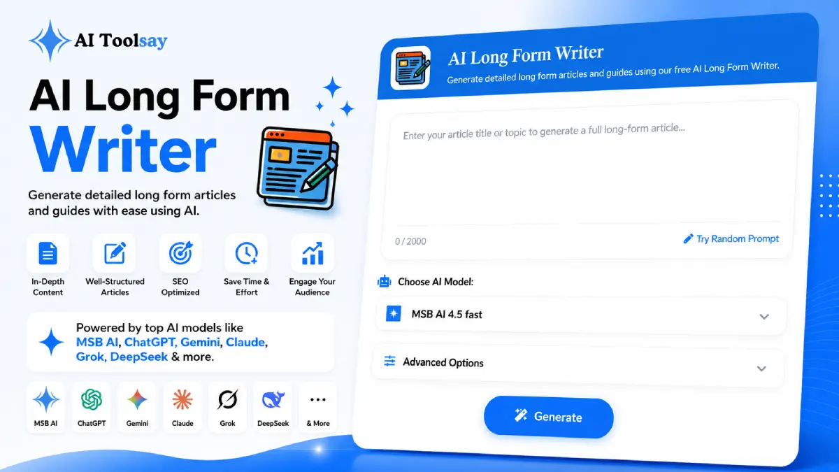 AI Long Form Writer